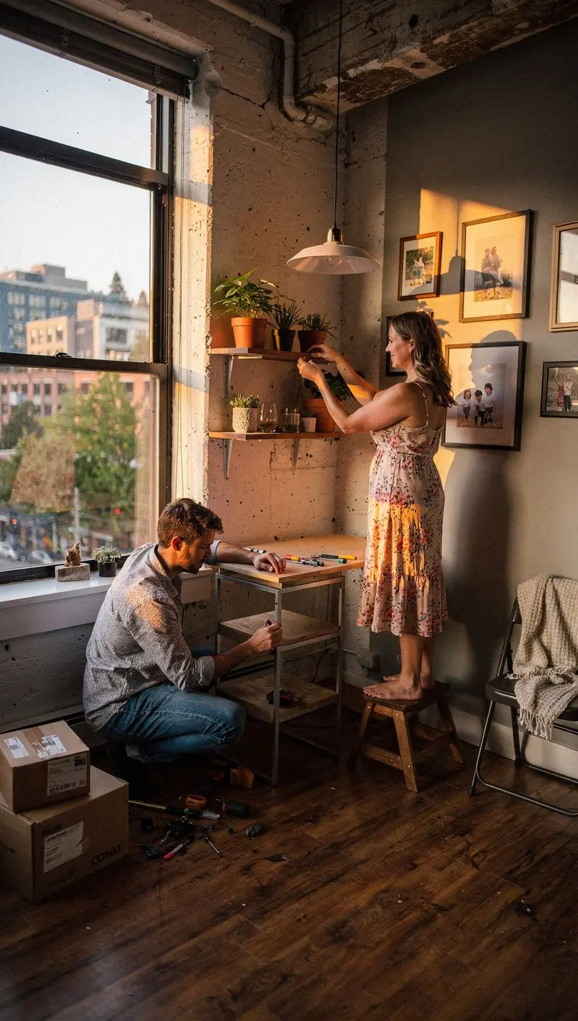 Przykład funkcjonalnej kuchni z efektywnym wykorzystaniem przestrzeni i oświetleniem LED.